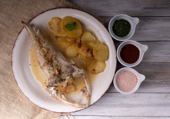 baked monkfish