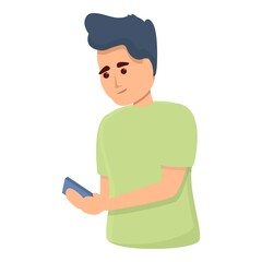 Internet messaging icon. Cartoon of Internet messaging vector icon for web design isolated on white background