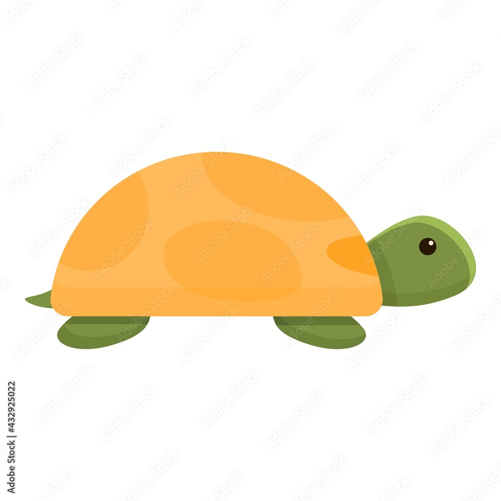 Poster safari turtle icon. cartoon of safari turtle vector icon for web design isolated on white background