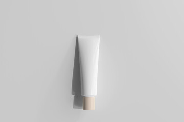 Isolated Cosmetic Cream Tube 3D Rendering