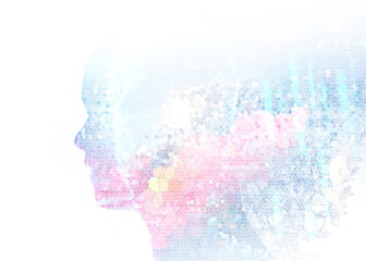abstract background, abstraction, texture, grunge, art, wallpaper, stained glass, bright, illustration, profile, design, old, background, sky, head, patern, stained glass, mazayka, abstraction, minima