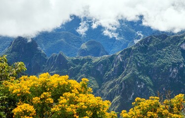 Fototapeta na wymiar Machu Picchu inca town Cuzco or Cusco region in peru