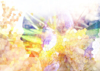 abstract watercolor background, abstraction, texture, grunge, art, wallpaper, stained glass,...