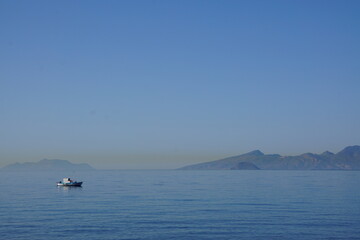 Fototapeta premium boat on the sea