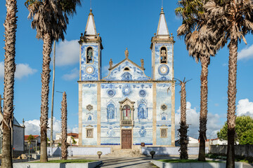 Fototapeta na wymiar Church Santa Marinha in Cortegaca