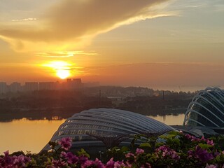 Obraz premium Sunset in the city
