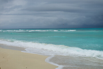 Tropical beach and ocean of Maguana, Cuba
