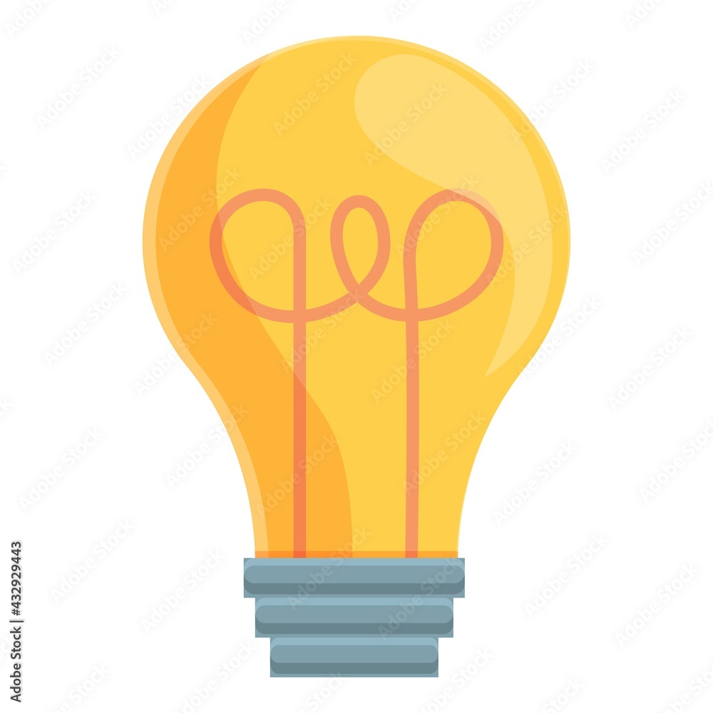 Poster smart lightbulb innovation icon. cartoon of smart lightbulb innovation vector icon for web design is
