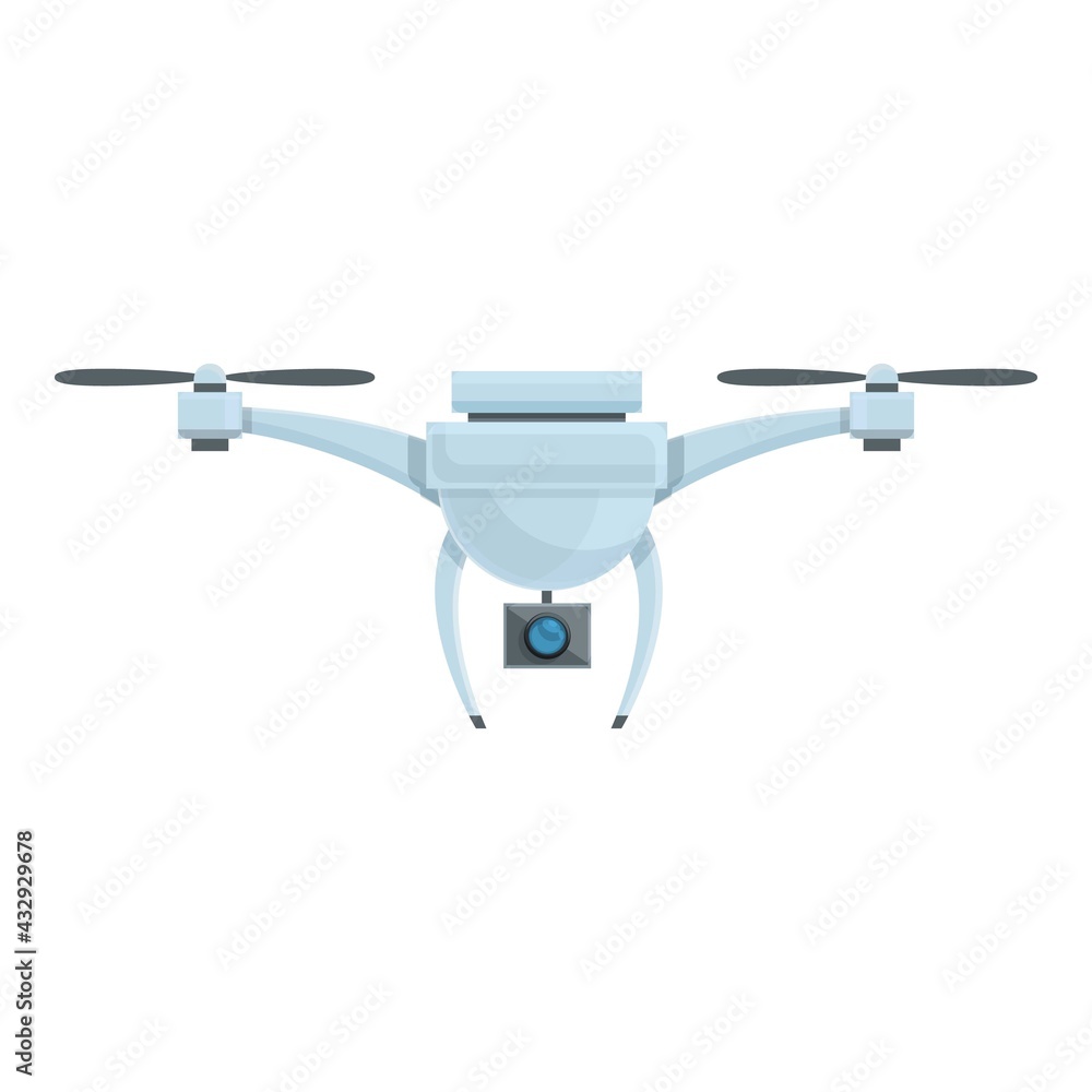 Aufkleber drone camera icon. cartoon of drone camera vector icon for web design isolated on white background