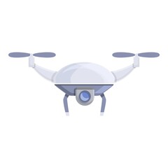 Drone vr camera icon. Cartoon of Drone vr camera vector icon for web design isolated on white background