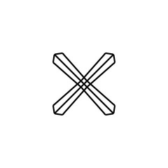 line icon. Simple style poster background symbol. Logo design element. T-shirt printing. Vector for sticker.