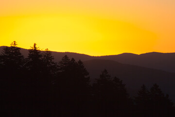 Sunrise in the mountains