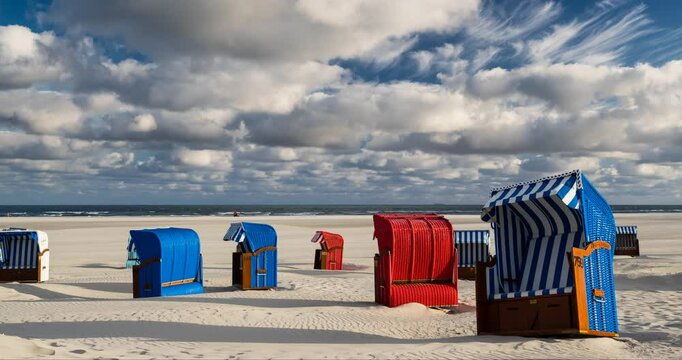 Time Lapse am Strand der Nordsee