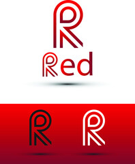Abstract R letter logo design