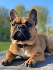 Fototapeta premium english bulldog puppy