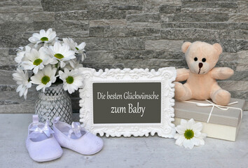 Glückwunschkarte zum Baby