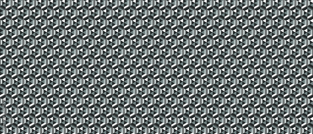 Aufkleber abstract hexagon background with light and shadow. modern vector illustration