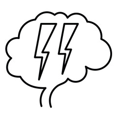 Brainstorming sign icon. Vector illustration.