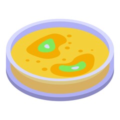 Medical petri dish icon. Isometric of Medical petri dish vector icon for web design isolated on white background