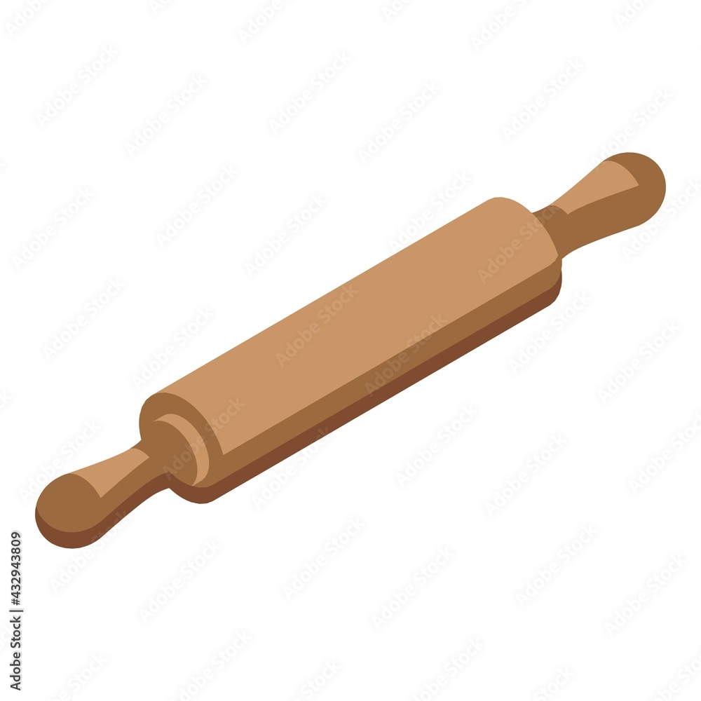 Poster cookie roller icon. isometric of cookie roller vector icon for web design isolated on white backgrou