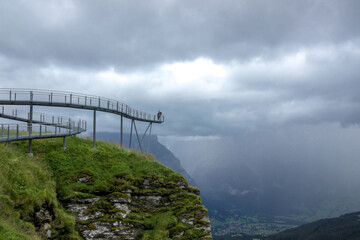 Fototapeta premium Mountain trail in Swiss Alps