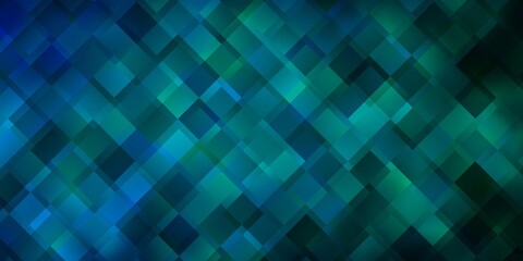 Obraz premium Light Blue, Green vector layout with lines, rectangles.