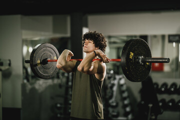 Man Workout In Gym