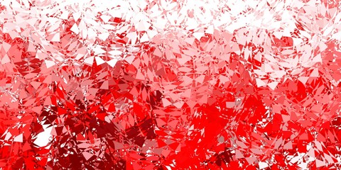 Dark red vector backdrop with triangles, lines.