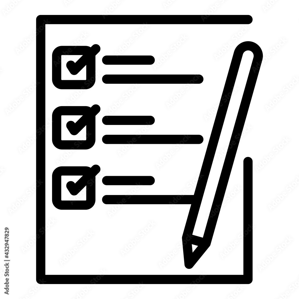 Poster human resources to do list icon. outline human resources to do list vector icon for web design isola