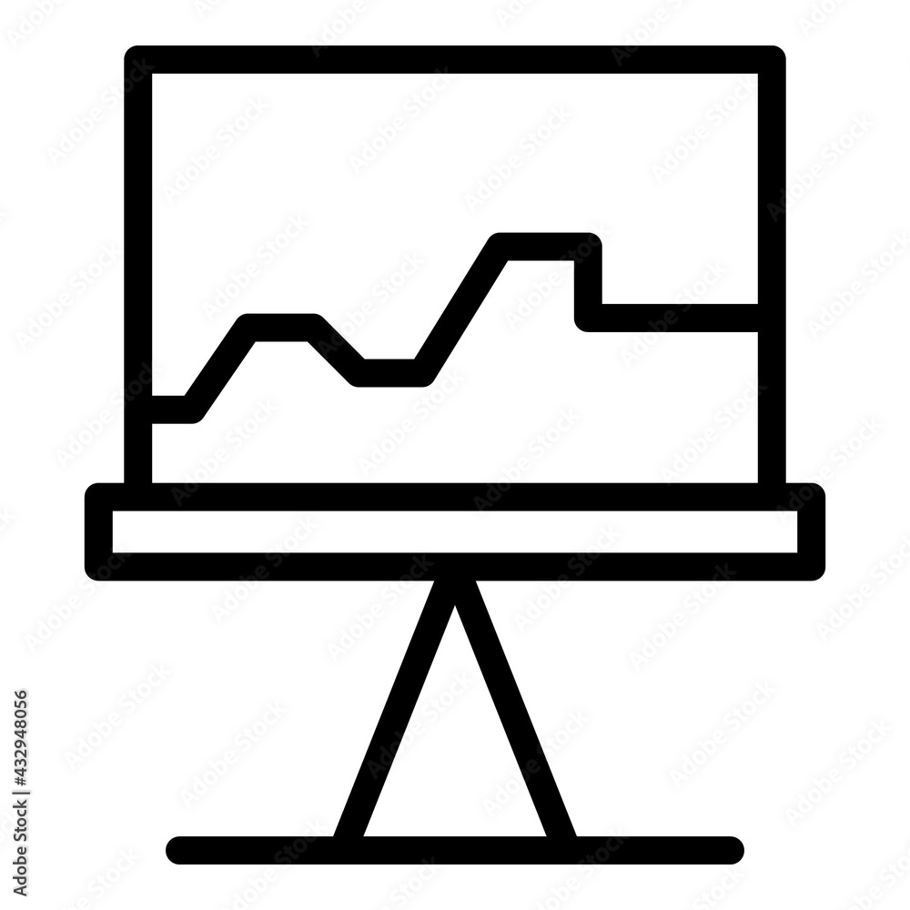 Poster human resources lesson icon. outline human resources lesson vector icon for web design isolated on w