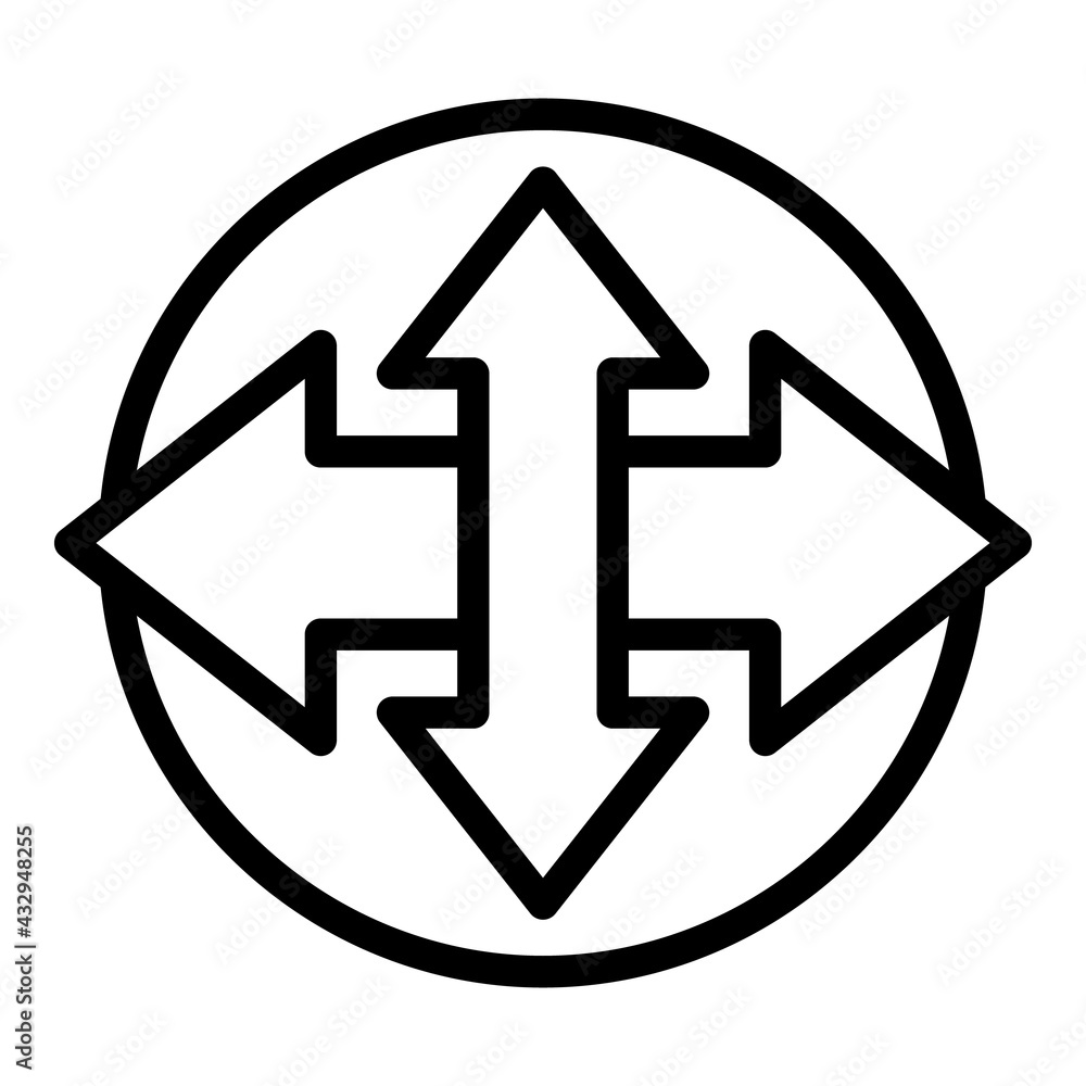 Poster human resources direction icon. outline human resources direction vector icon for web design isolate