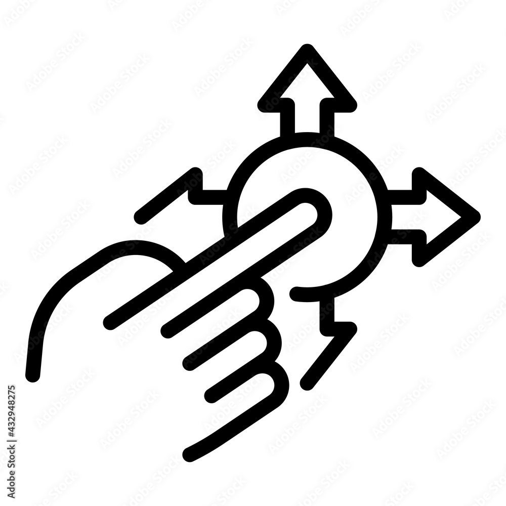 Poster human resources button icon. outline human resources button vector icon for web design isolated on w