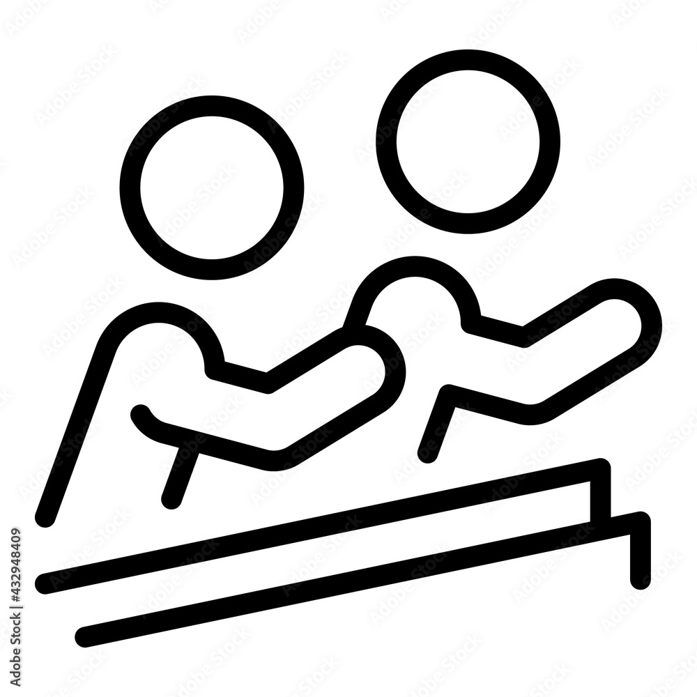 Poster human resources training icon. outline human resources training vector icon for web design isolated 