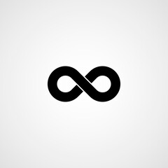 Infinity symbol. Vector illustration. Simple icon