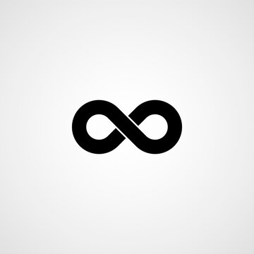 Infinity symbol. Vector illustration. Simple icon