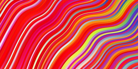 Light Multicolor vector background with curves.