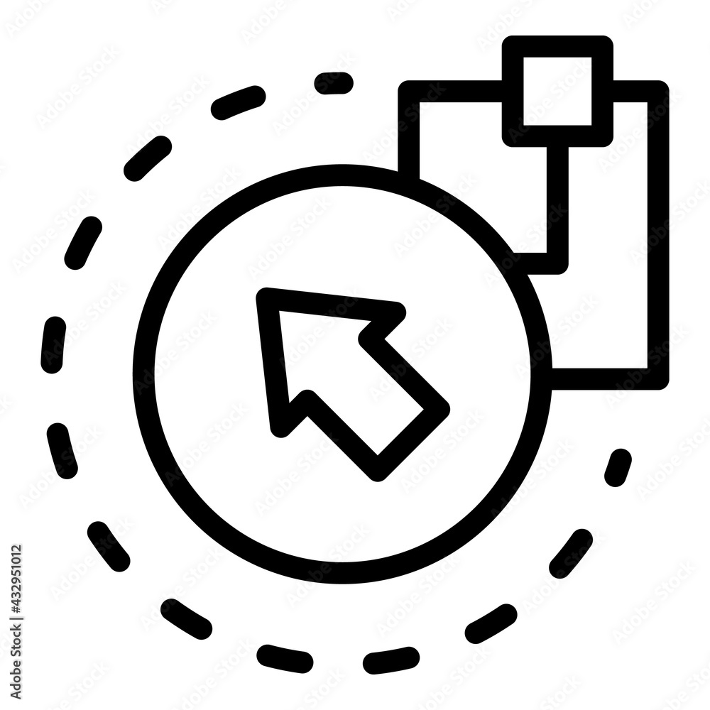 Poster api icon. outline api vector icon for web design isolated on white background