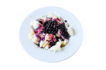 cake with fruits and berries