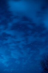 night sky with clouds