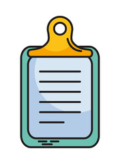 clipboard with document