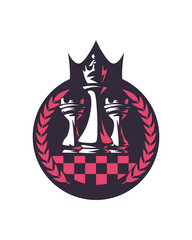 King and rook chess pieces