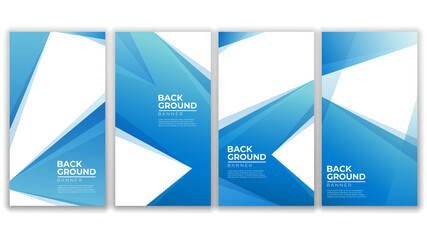 Fototapeta premium Sets of Business Banner Widescreen Portrait Size, Isolated Design Layout Template. Vector IllustrationR
