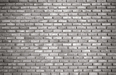 Gray brick wall background.