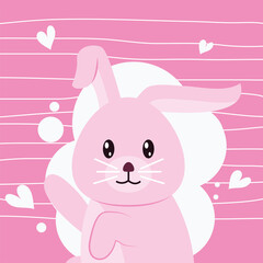 Cute rabbit cartoon