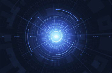 Abstract digital background with technology circuit board texture. Electronic motherboard illustration. Communication and engineering concept. Vector illustration