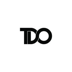 tdo letter original monogram logo design