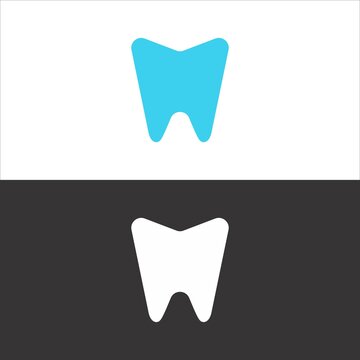m dental logo design icon