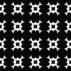  Geometric vector pattern with Black and white colors. Seamless abstract ornament for wallpapers and backgrounds.