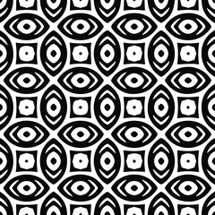  Geometric vector pattern with Black and white colors. Seamless abstract ornament for wallpapers and backgrounds.