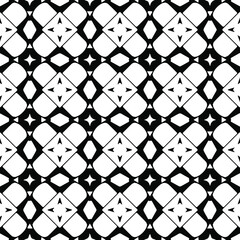 Fototapeta premium Geometric vector pattern with Black and white colors. Seamless abstract ornament for wallpapers and backgrounds.